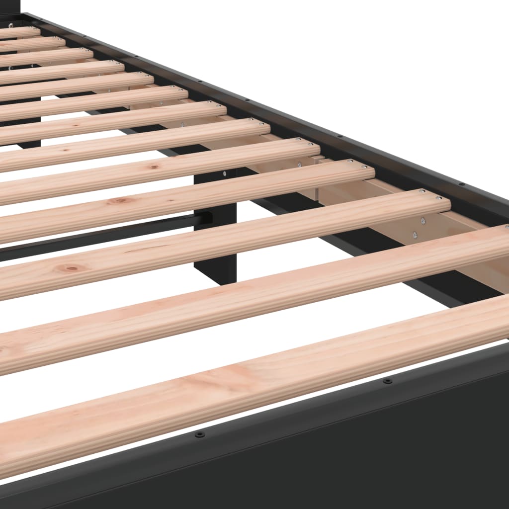 Modern Wooden Emperor Size 2m Bed Frame Base With Headboard Solid Wood Beds