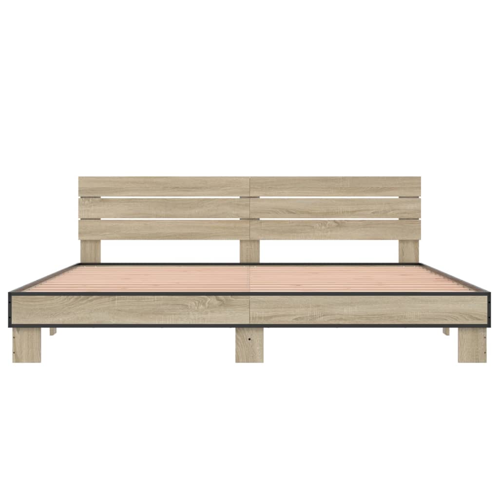 Modern Wooden Emperor Size 2m Bed Frame Base With Headboard Solid Wood Beds
