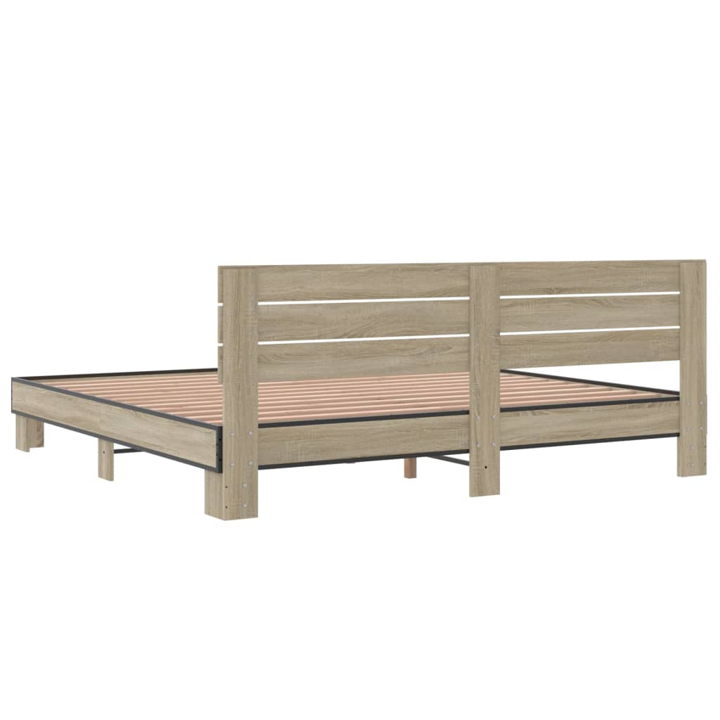 Modern Wooden Emperor Size 2m Bed Frame Base With Headboard Solid Wood Beds