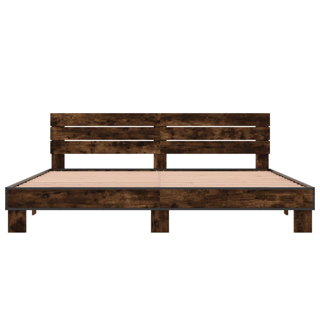 Modern Wooden Emperor Size 2m Bed Frame Base With Headboard Solid Wood Beds