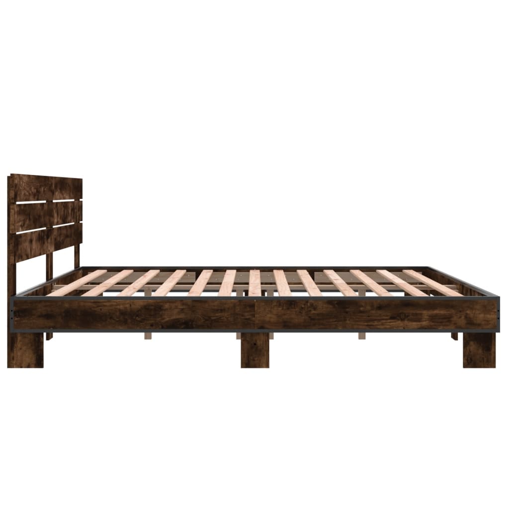 Modern Wooden Emperor Size 2m Bed Frame Base With Headboard Solid Wood Beds