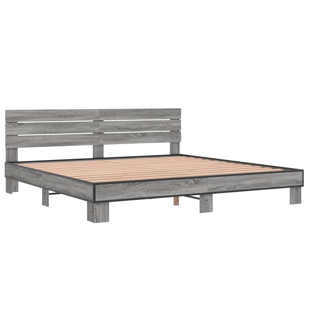 Modern Wooden Emperor Size 2m Bed Frame Base With Headboard Solid Wood Beds