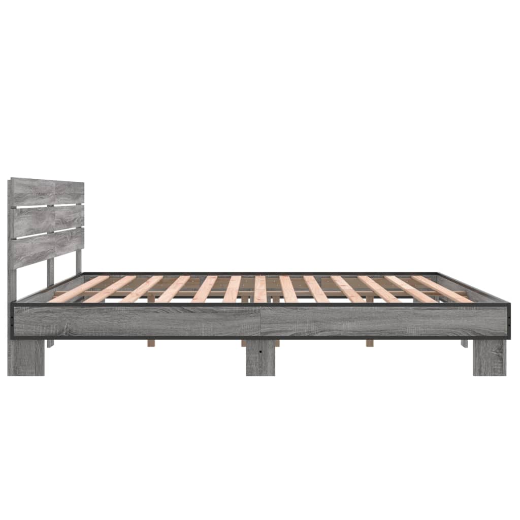 Modern Wooden Emperor Size 2m Bed Frame Base With Headboard Solid Wood Beds