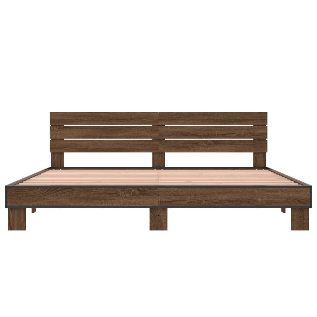 Modern Wooden Emperor Size 2m Bed Frame Base With Headboard Solid Wood Beds