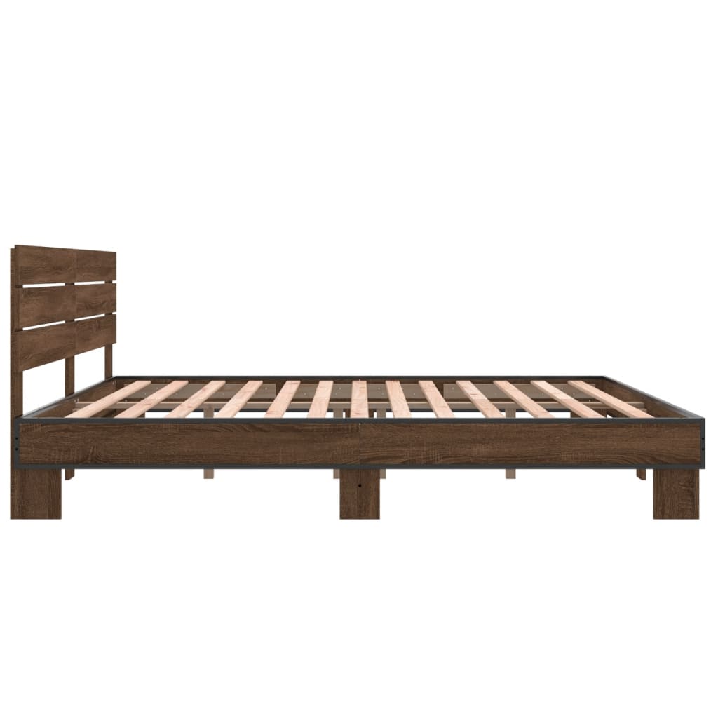 Modern Wooden Emperor Size 2m Bed Frame Base With Headboard Solid Wood Beds