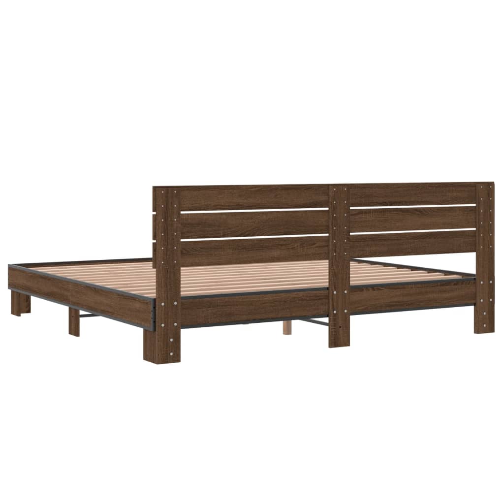 Modern Wooden Emperor Size 2m Bed Frame Base With Headboard Solid Wood Beds