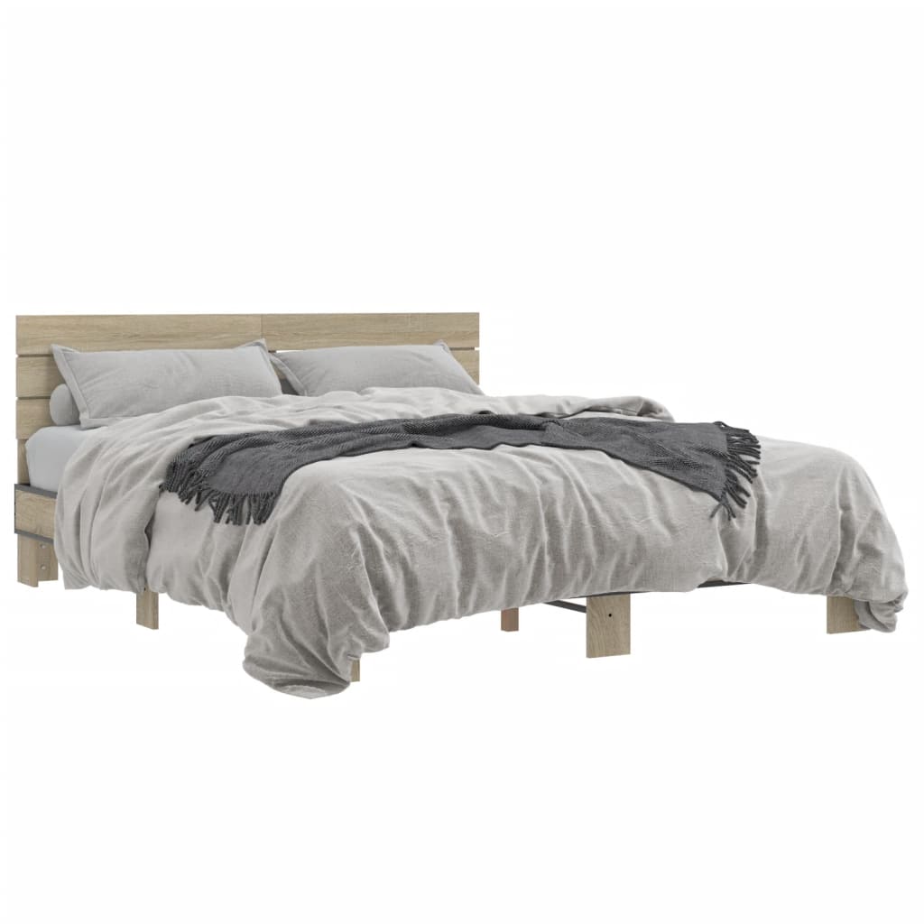 Modern Wooden Queen Size 160cm Bed Frame Base With Headboard Solid Wood Beds