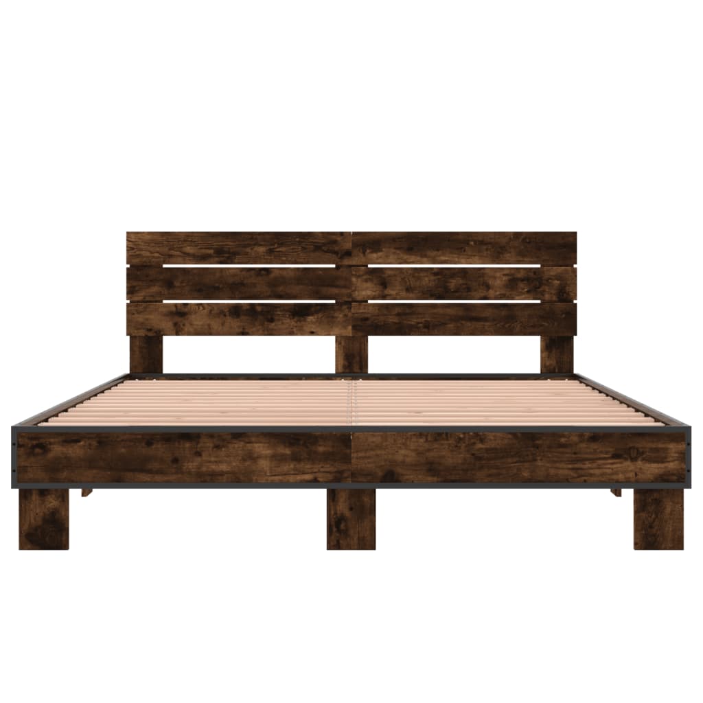 Modern Wooden Queen Size 160cm Bed Frame Base With Headboard Solid Wood Beds