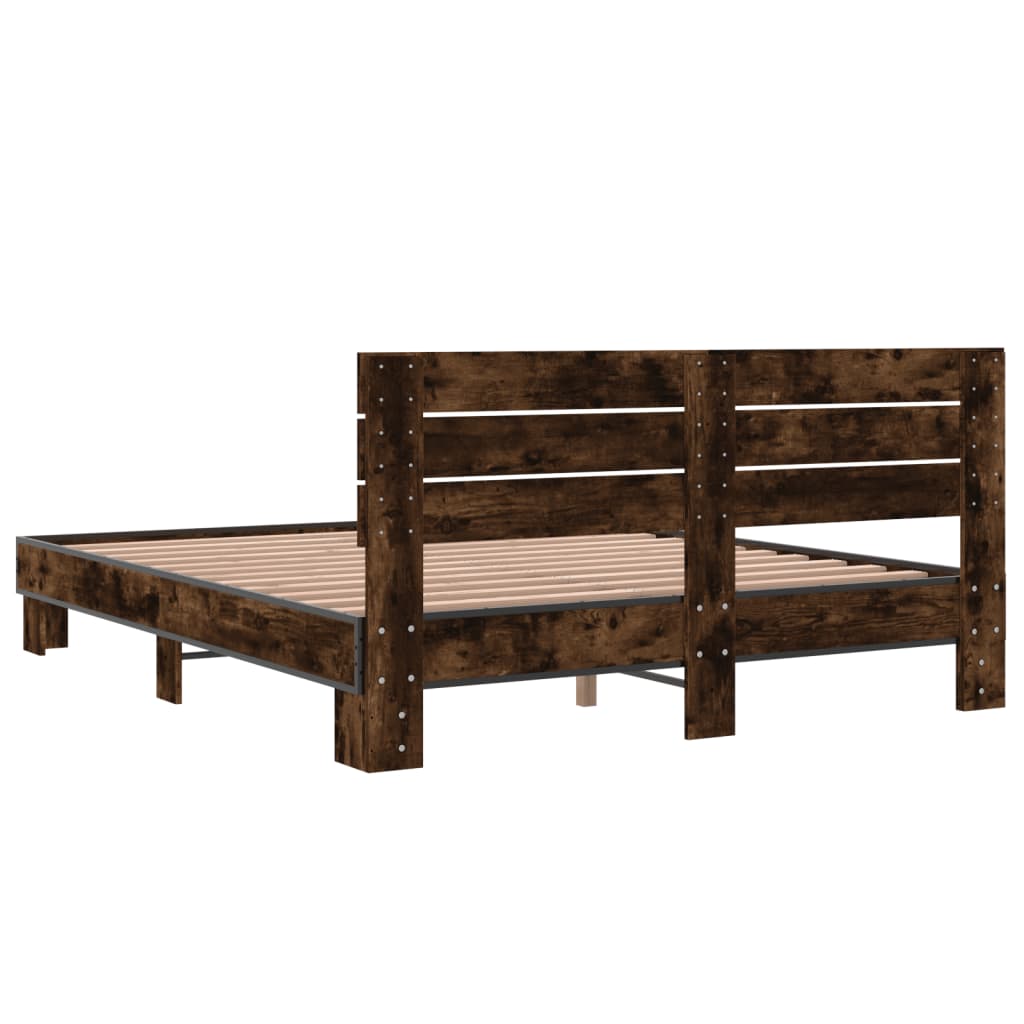 Modern Wooden Queen Size 160cm Bed Frame Base With Headboard Solid Wood Beds