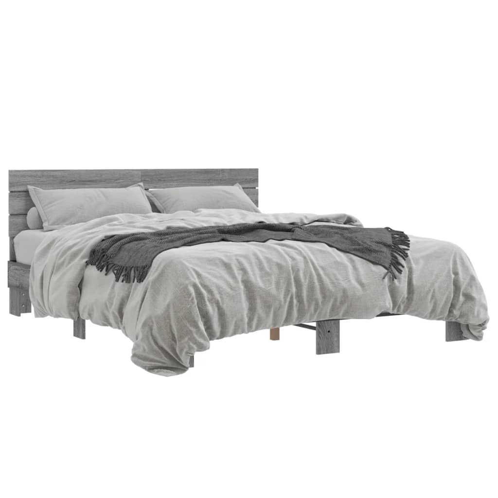 Modern Wooden Queen Size 160cm Bed Frame Base With Headboard Solid Wood Beds