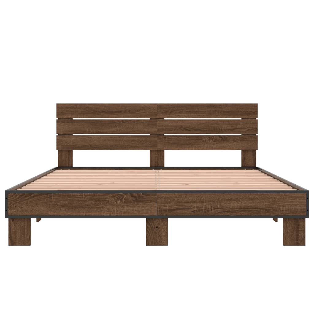 Modern Wooden Queen Size 160cm Bed Frame Base With Headboard Solid Wood Beds