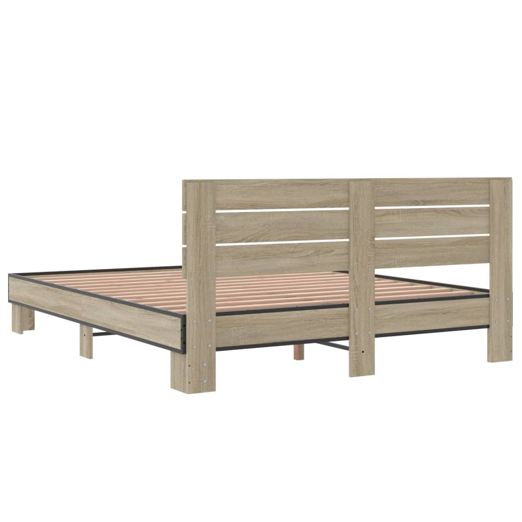 Modern Wooden King Size 150cm Bed Frame Base With Headboard Solid Wood Beds