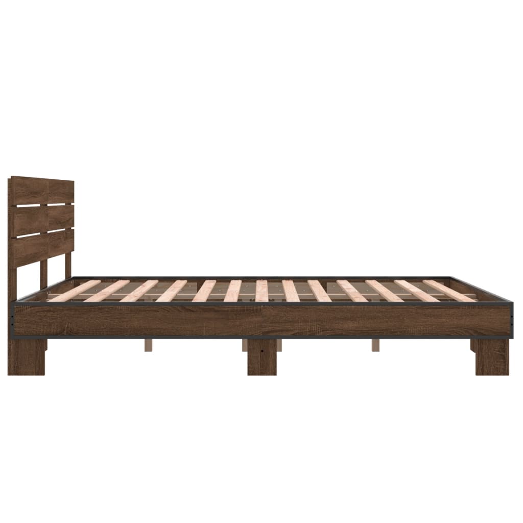 Modern Wooden King Size 150cm Bed Frame Base With Headboard Solid Wood Beds
