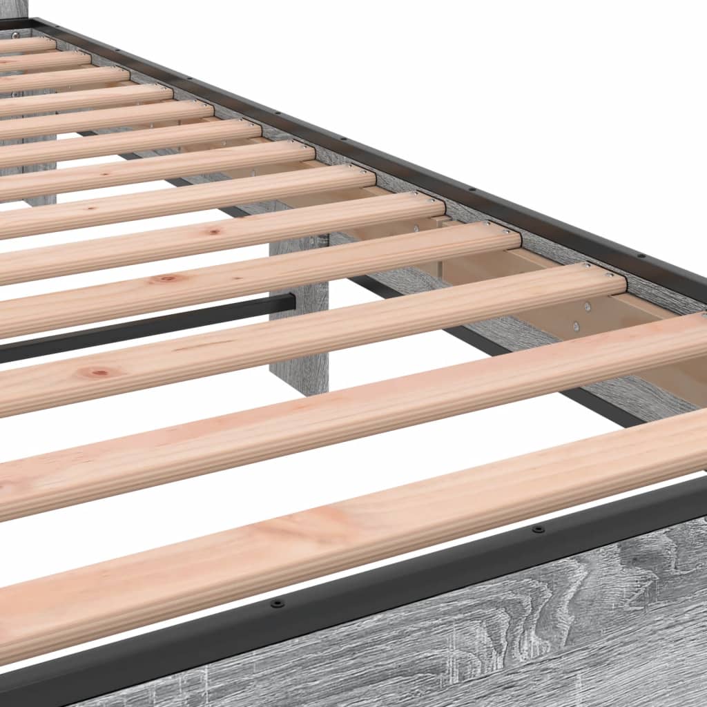Modern Wooden Double Size 135cm Bed Frame Base With Headboard Wood Beds