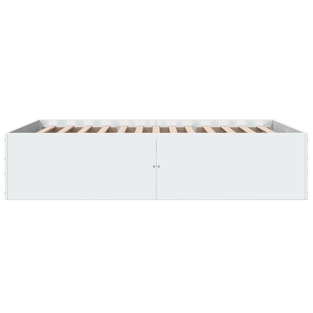 Bed Frame without Mattress White 120x190 cm Small Double