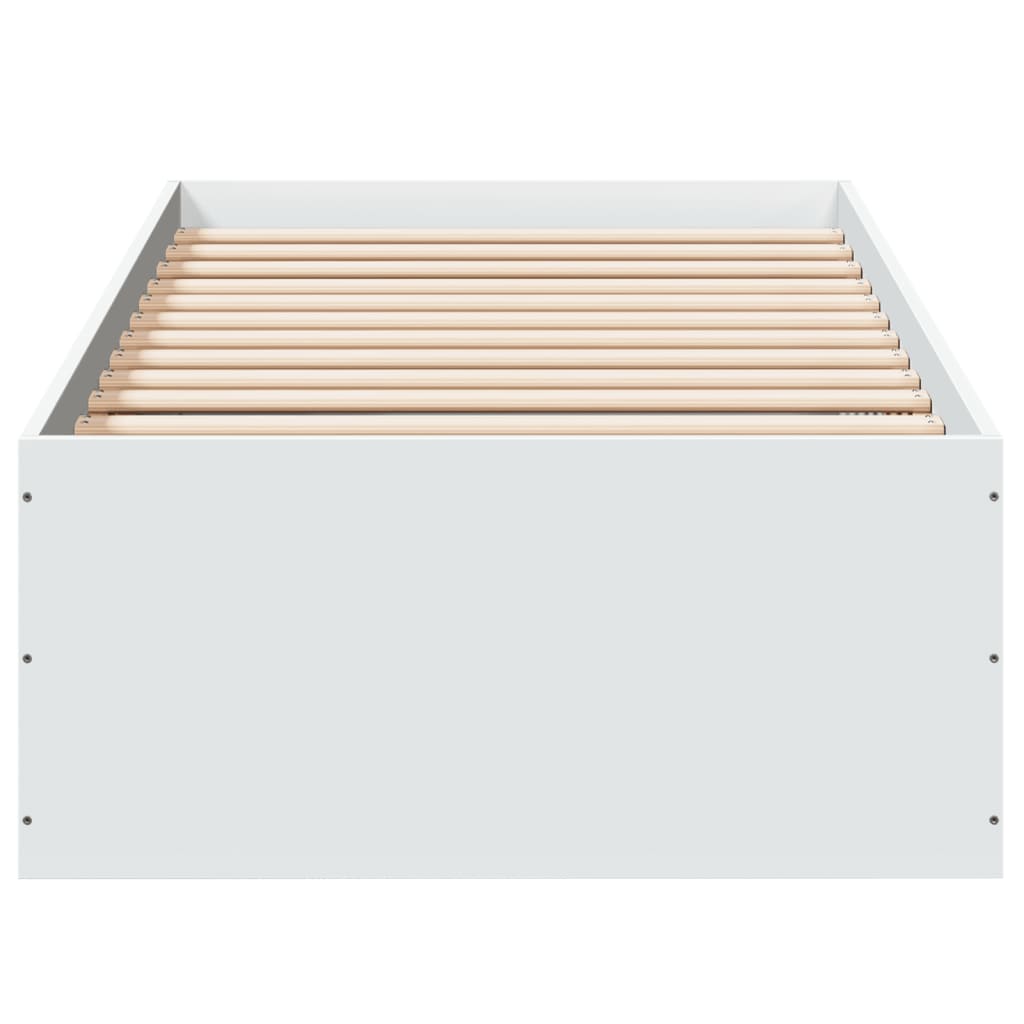 Bed Frame without Mattress White 90x200 cm