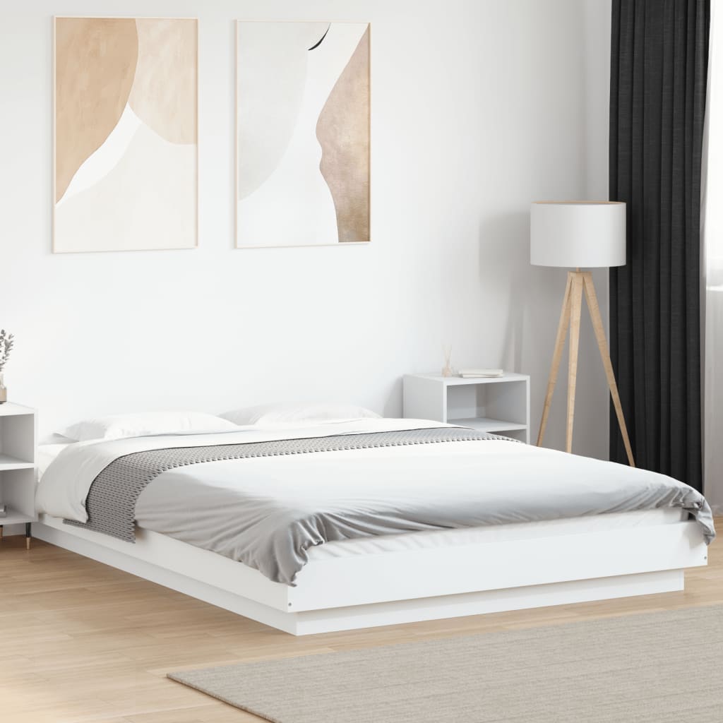Bed Frame without Mattress White 120x200 cm