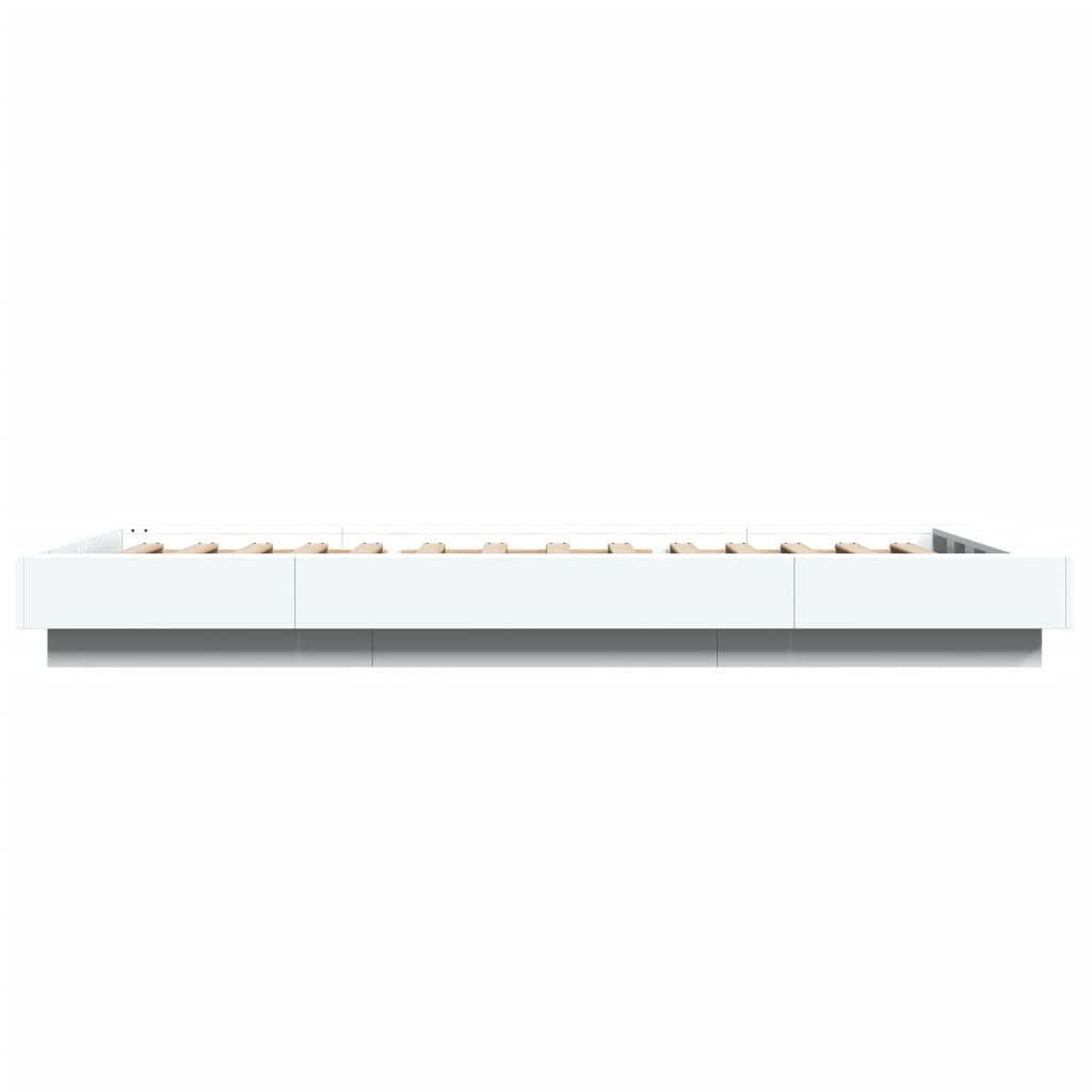 Bed Frame without Mattress White 100x200 cm
