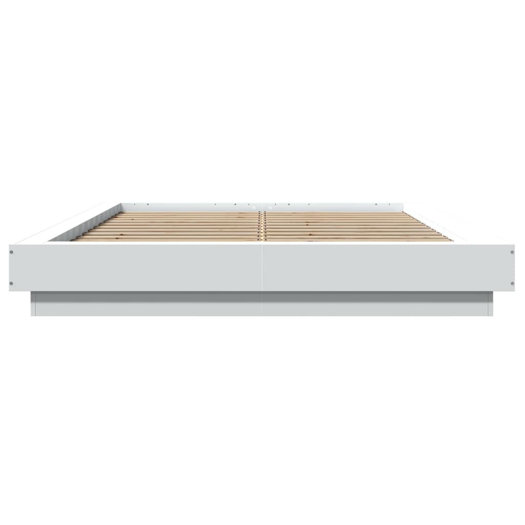 Bed Frame without Mattress White 135x190 cm Double