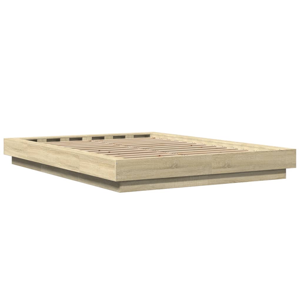 Bed Frame without Mattress Sonoma Oak 120x190 cm Small Double