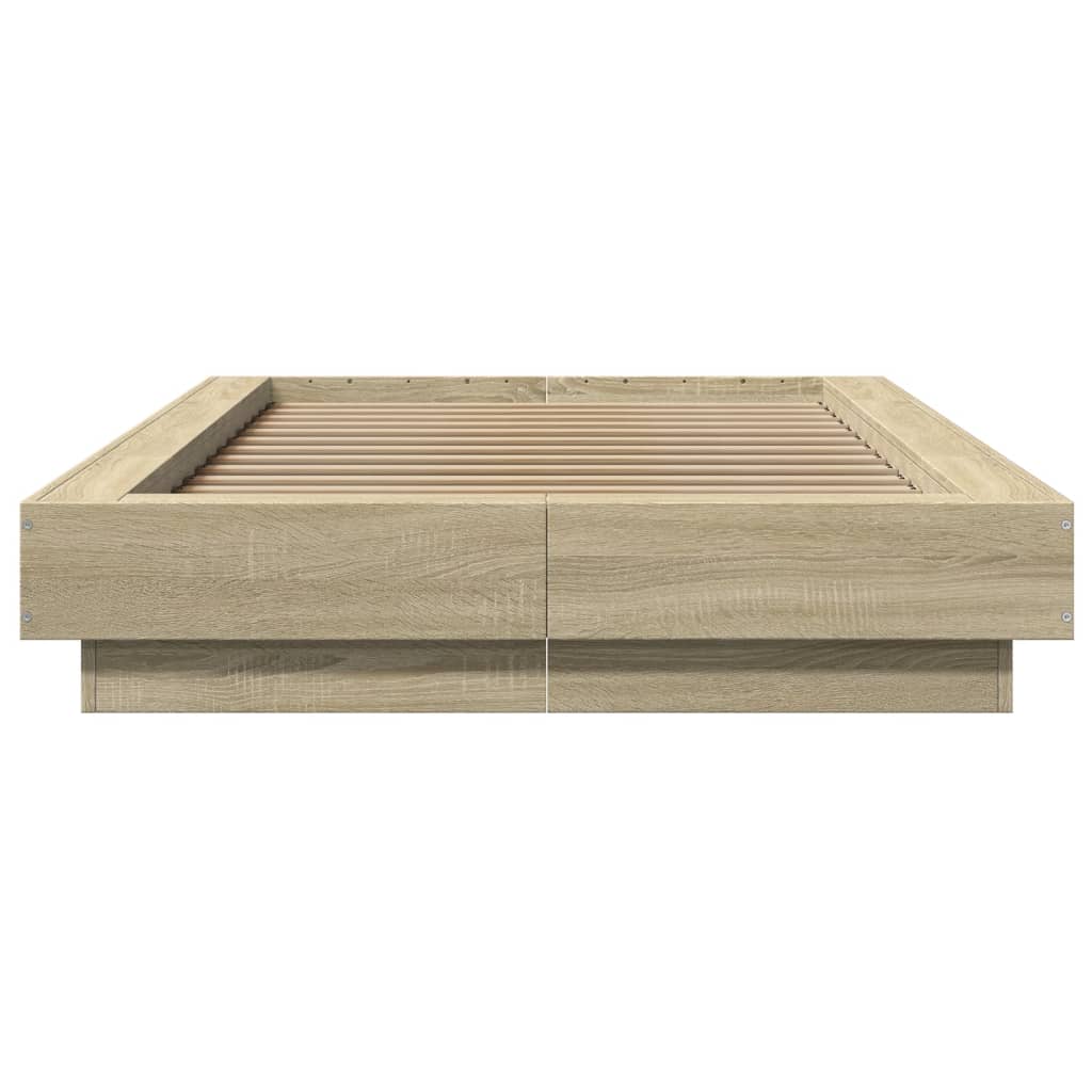 Bed Frame without Mattress Sonoma Oak 90x190 cm Single