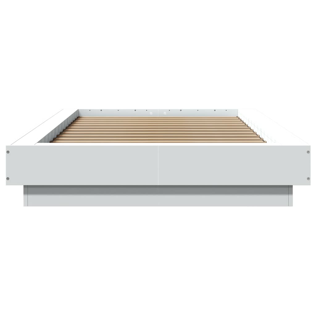 Bed Frame without Mattress White 75x190 cm Small Single