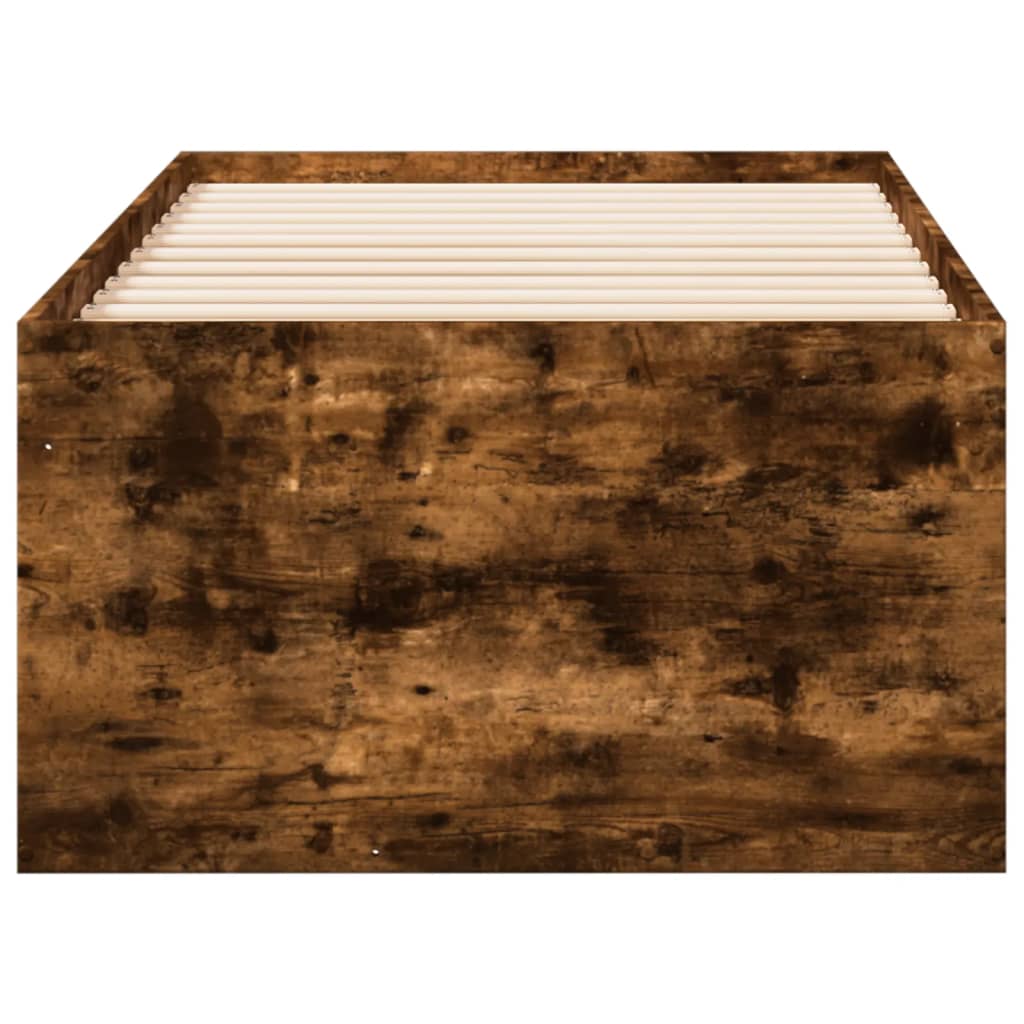 Daybed with Drawers without Mattress Smoked Oak 75x190 cm Small Single