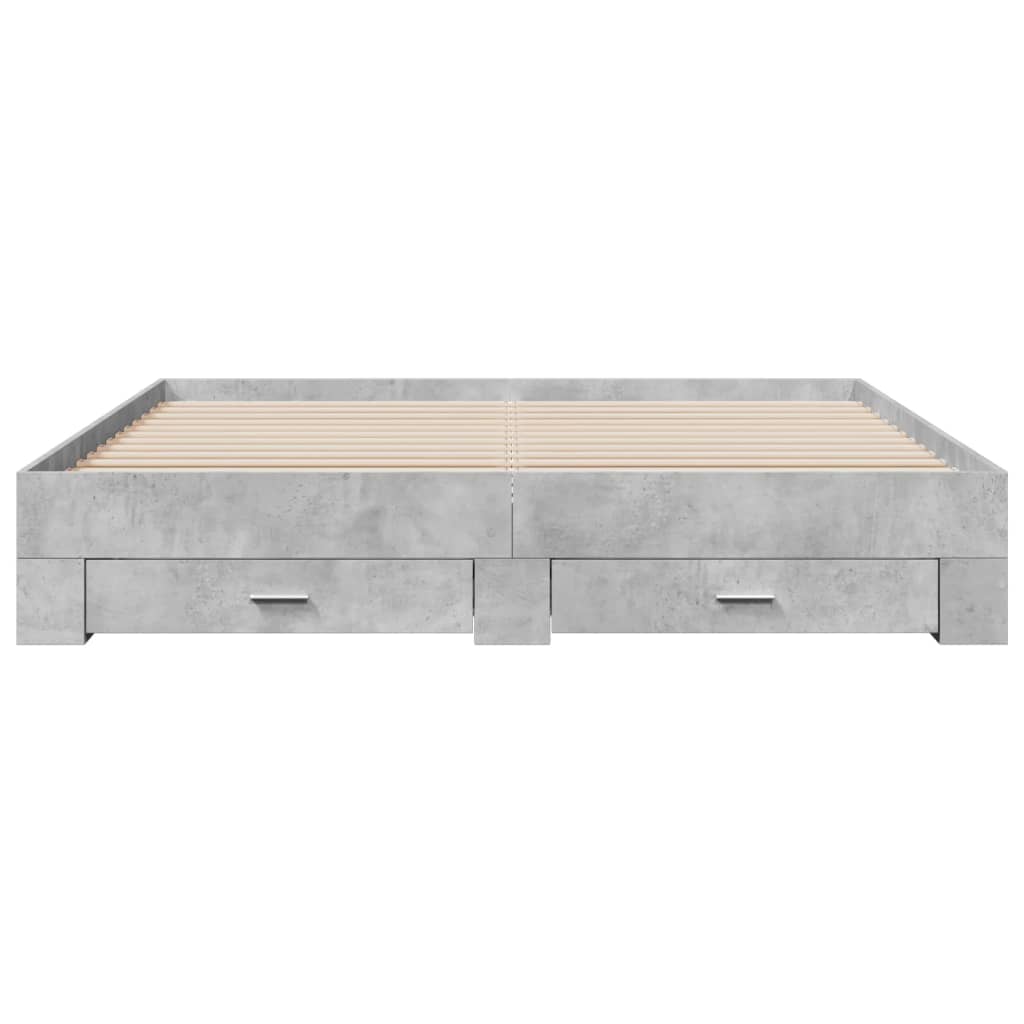 Modern Wooden Emperor Size 2m Bed Frame Base With Storage Drawers Wood Beds