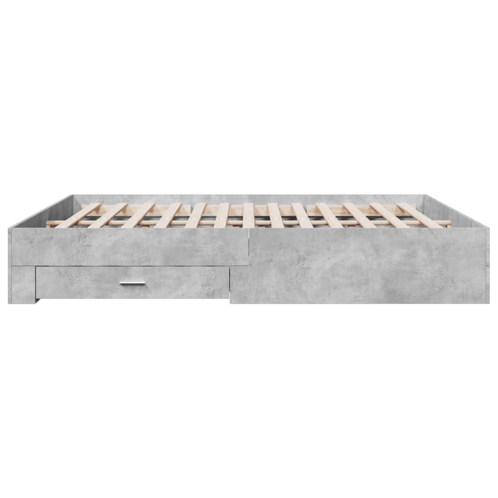 Modern Wooden Emperor Size 2m Bed Frame Base With Storage Drawers Wood Beds
