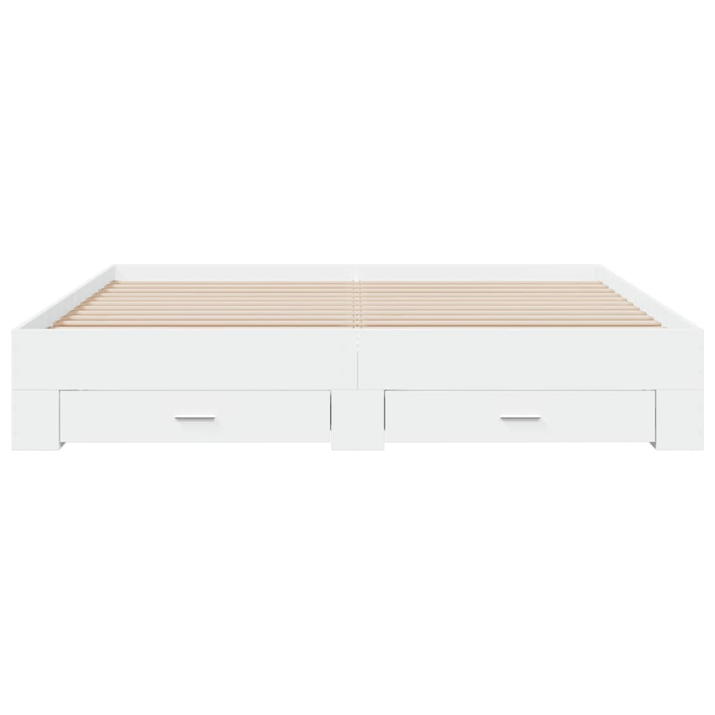 Modern Wooden Super King Size 150cm Bed Frame Base With Storage Drawers Wood Beds