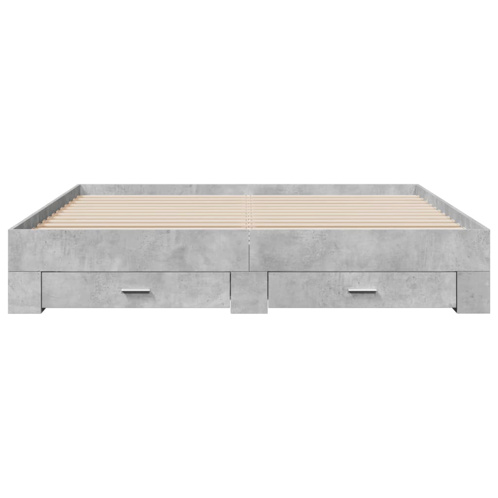 Modern Wooden Super King Size 150cm Bed Frame Base With Storage Drawers Wood Beds