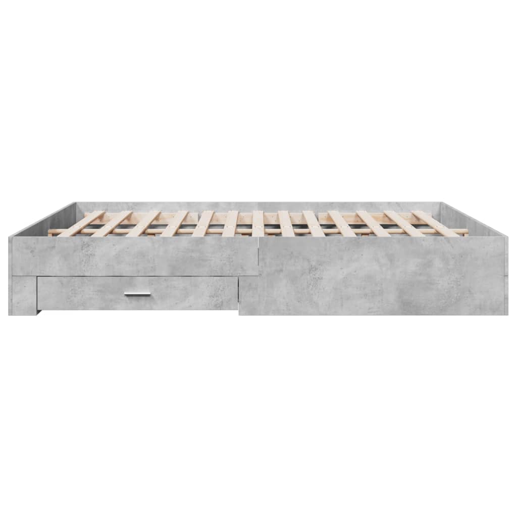 Modern Wooden Super King Size 150cm Bed Frame Base With Storage Drawers Wood Beds