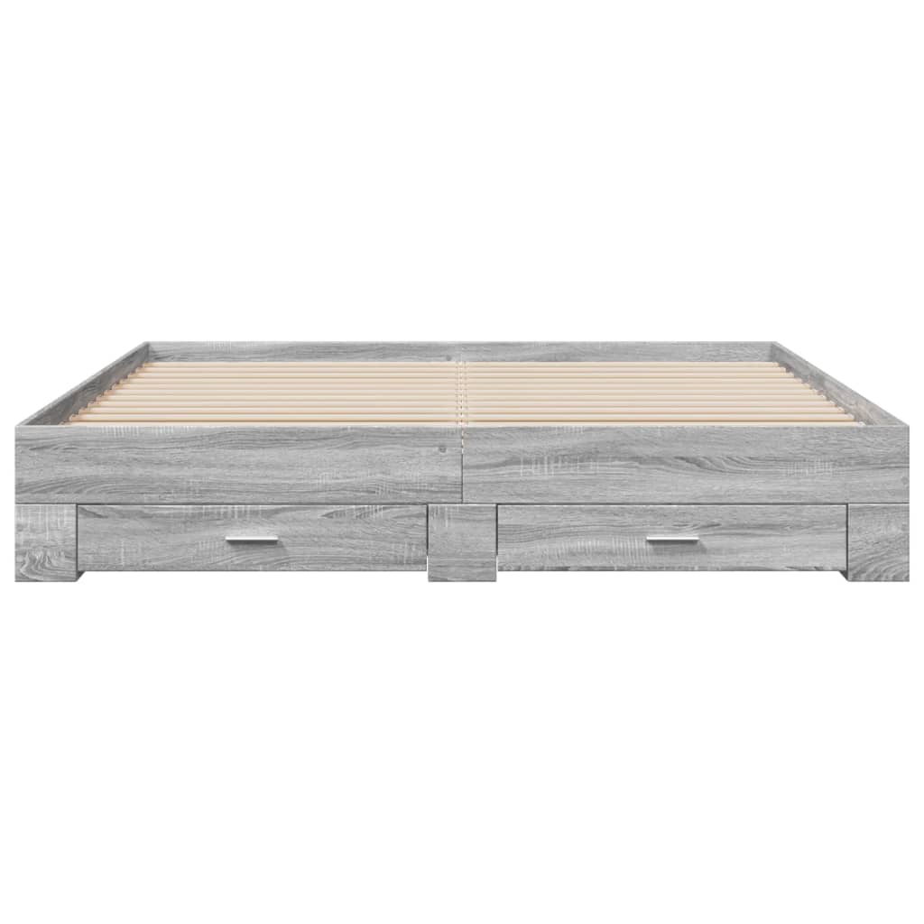 Modern Wooden Super King Size 150cm Bed Frame Base With Storage Drawers Wood Beds