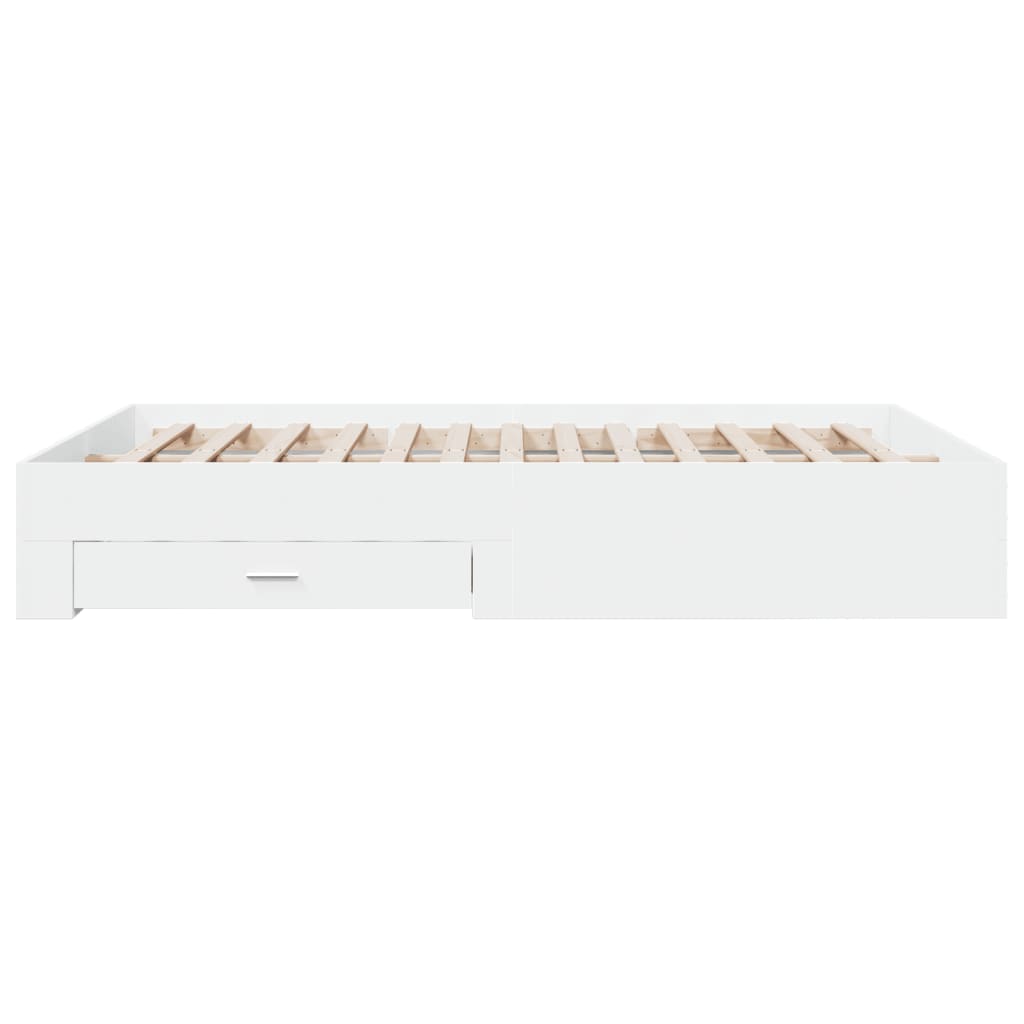 Modern Wooden King Size 150cm Bed Frame Base With Storage Drawers Wood Beds