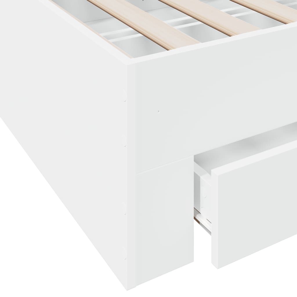 Modern Wooden King Size 150cm Bed Frame Base With Storage Drawers Wood Beds