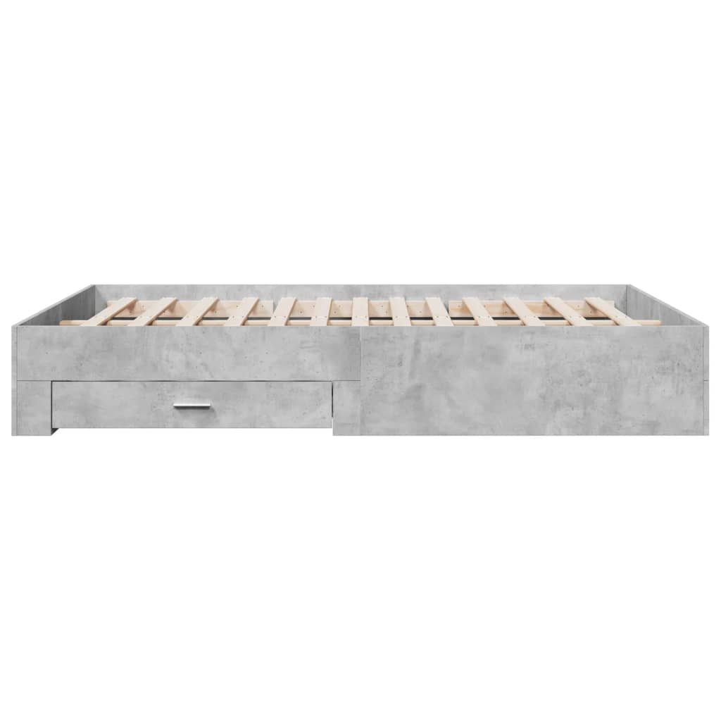 Modern Wooden King Size 150cm Bed Frame Base With Storage Drawers Wood Beds