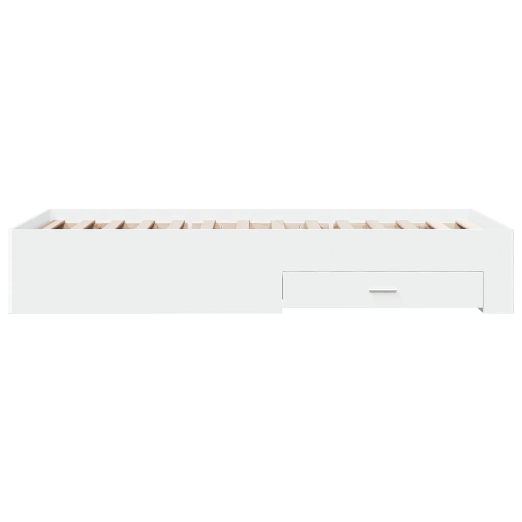 Modern Wooden Single Size 90cm Bed Frame Base With Storage Drawers Wood Beds