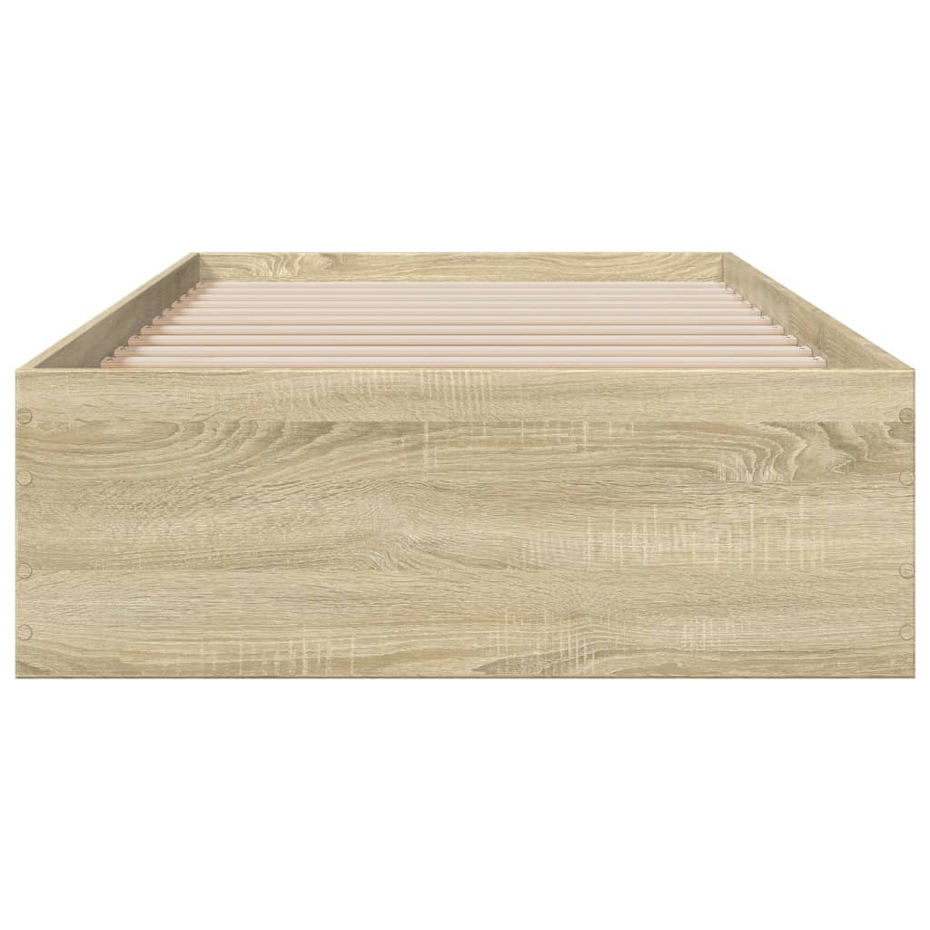 Modern Wooden Single Size 90cm Bed Frame Base With Storage Drawers Wood Beds