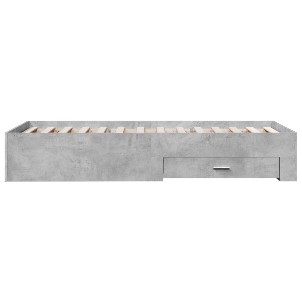 Modern Wooden Single Size 90cm Bed Frame Base With Storage Drawers Wood Beds