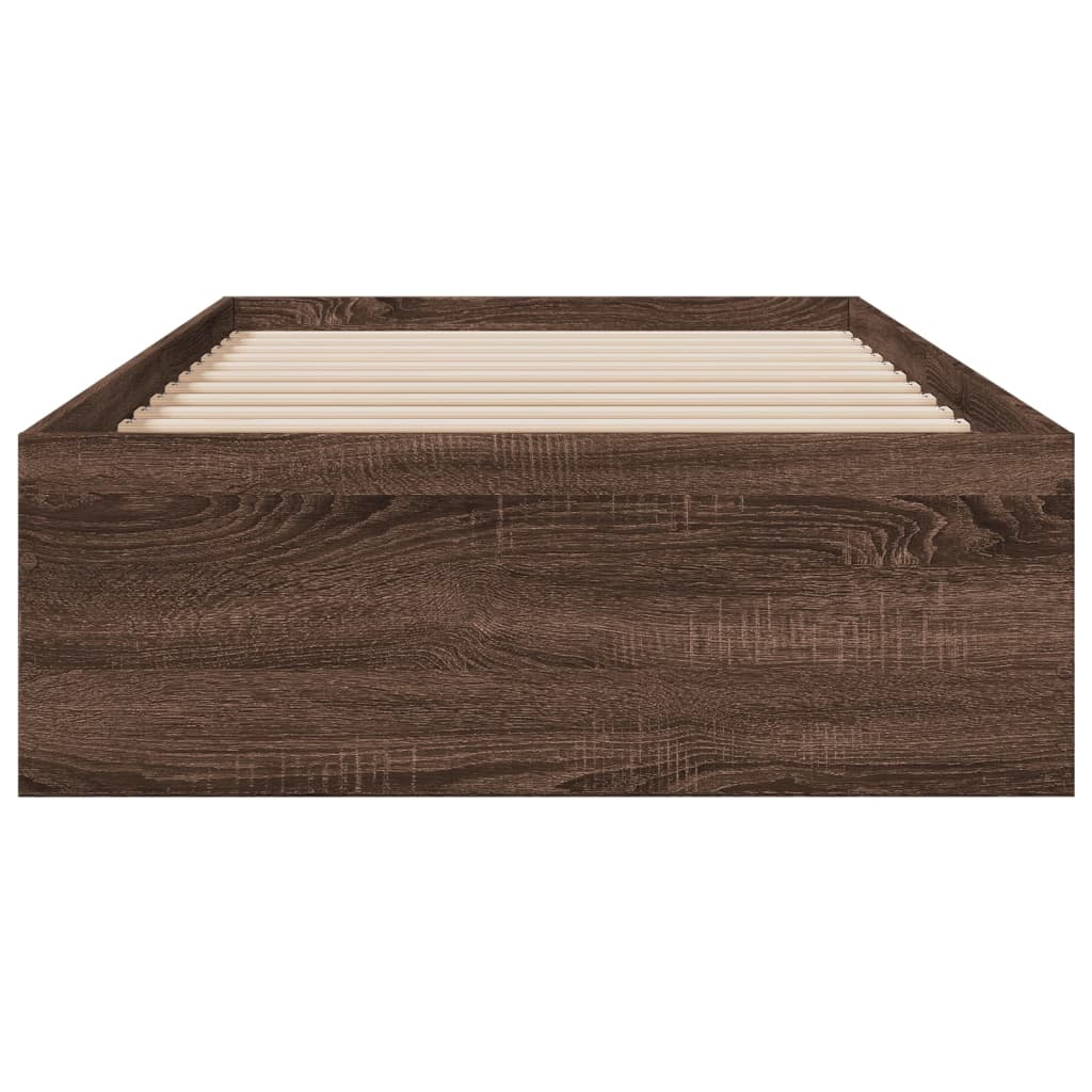 Modern Wooden Single Size 90cm Bed Frame Base With Storage Drawers Wood Beds