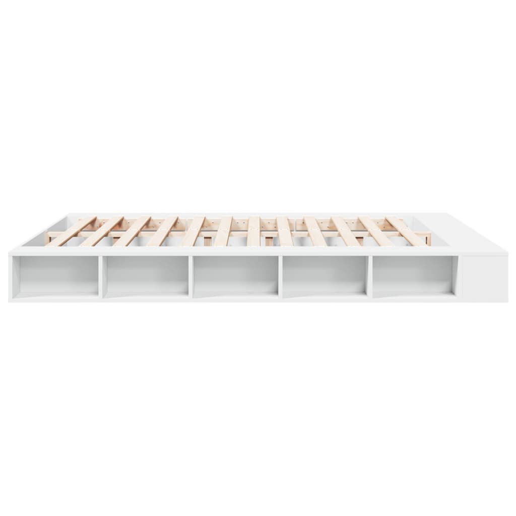 Modern Wooden Emperor Size 2m Bed Frame Base With Under Storage Compartments