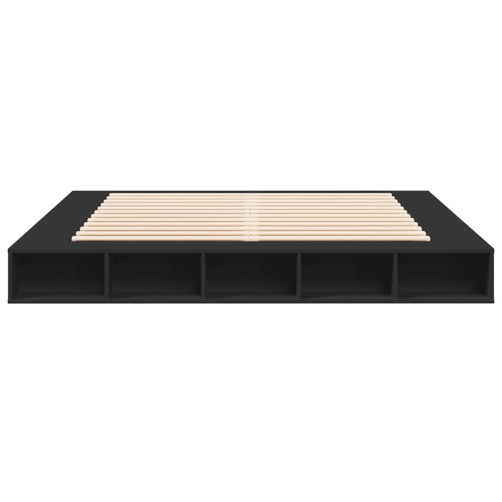 Modern Wooden Emperor Size 2m Bed Frame Base With Under Storage Compartments