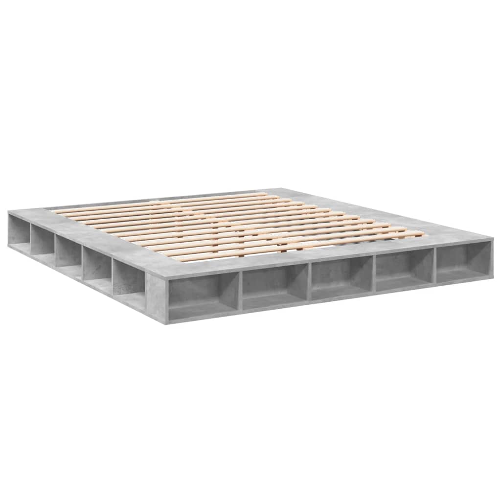 Modern Wooden Emperor Size 2m Bed Frame Base With Under Storage Compartments