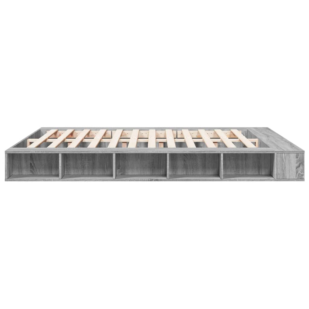 Modern Wooden Emperor Size 2m Bed Frame Base With Under Storage Compartments
