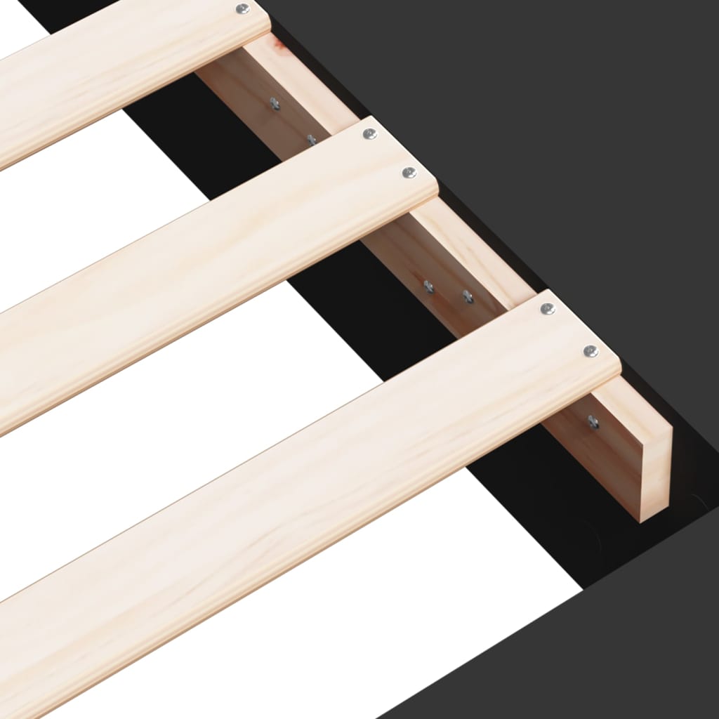 Bed Frame without Mattress Black 160x200 cm