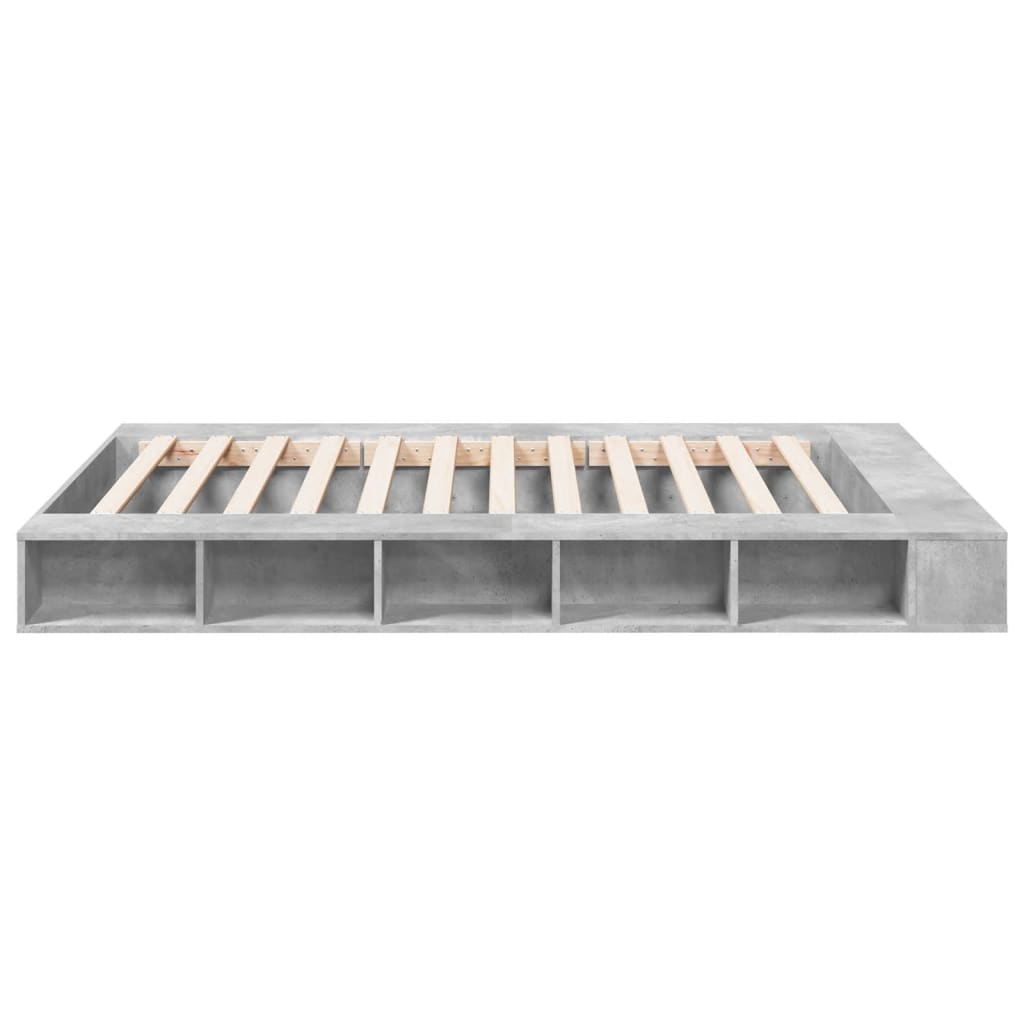 Modern Wooden Queen Size 160cm Bed Frame Base With Under Storage Compartments