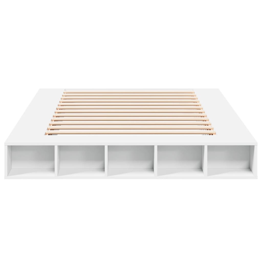 Modern Wooden King Size 150cm Bed Frame Base With Under Storage Compartments