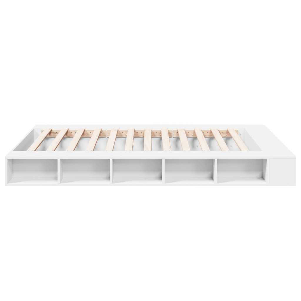 Modern Wooden King Size 150cm Bed Frame Base With Under Storage Compartments