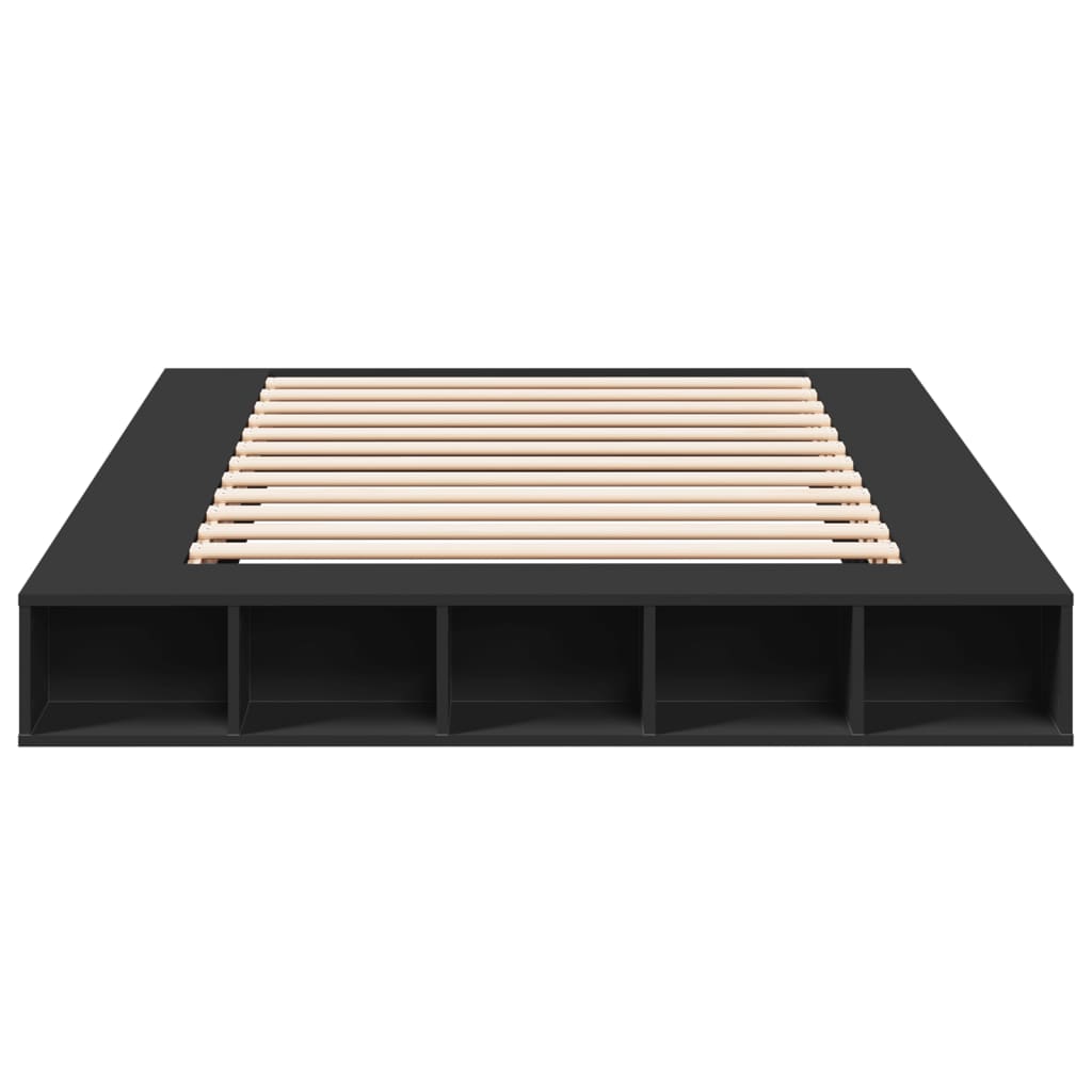 Modern Wooden King Size 150cm Bed Frame Base With Under Storage Compartments