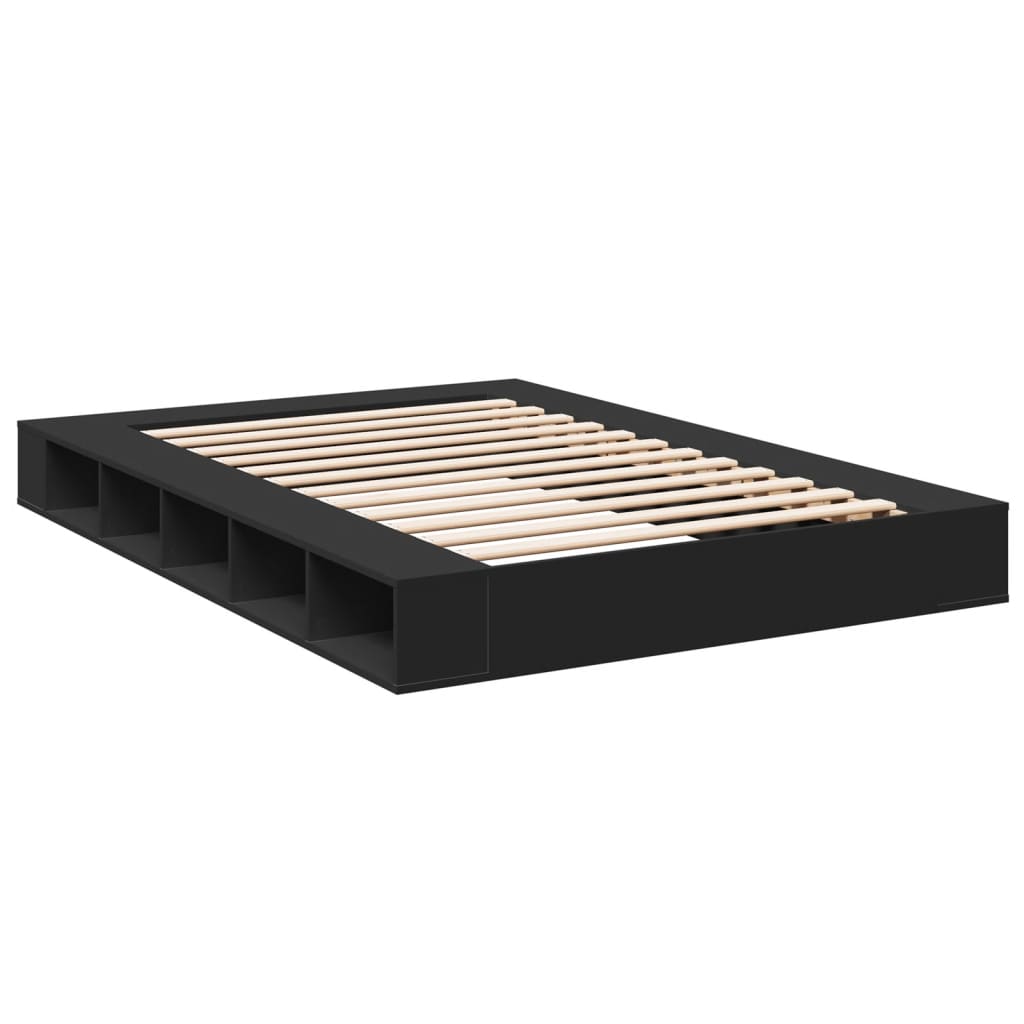 Modern Wooden King Size 150cm Bed Frame Base With Under Storage Compartments